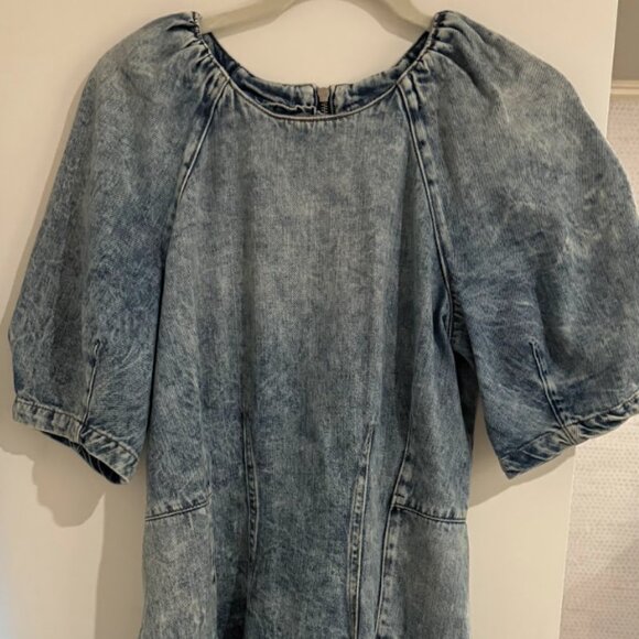 Simkhai Holland Denim Mini Dress size Medium - Picture 6 of 7